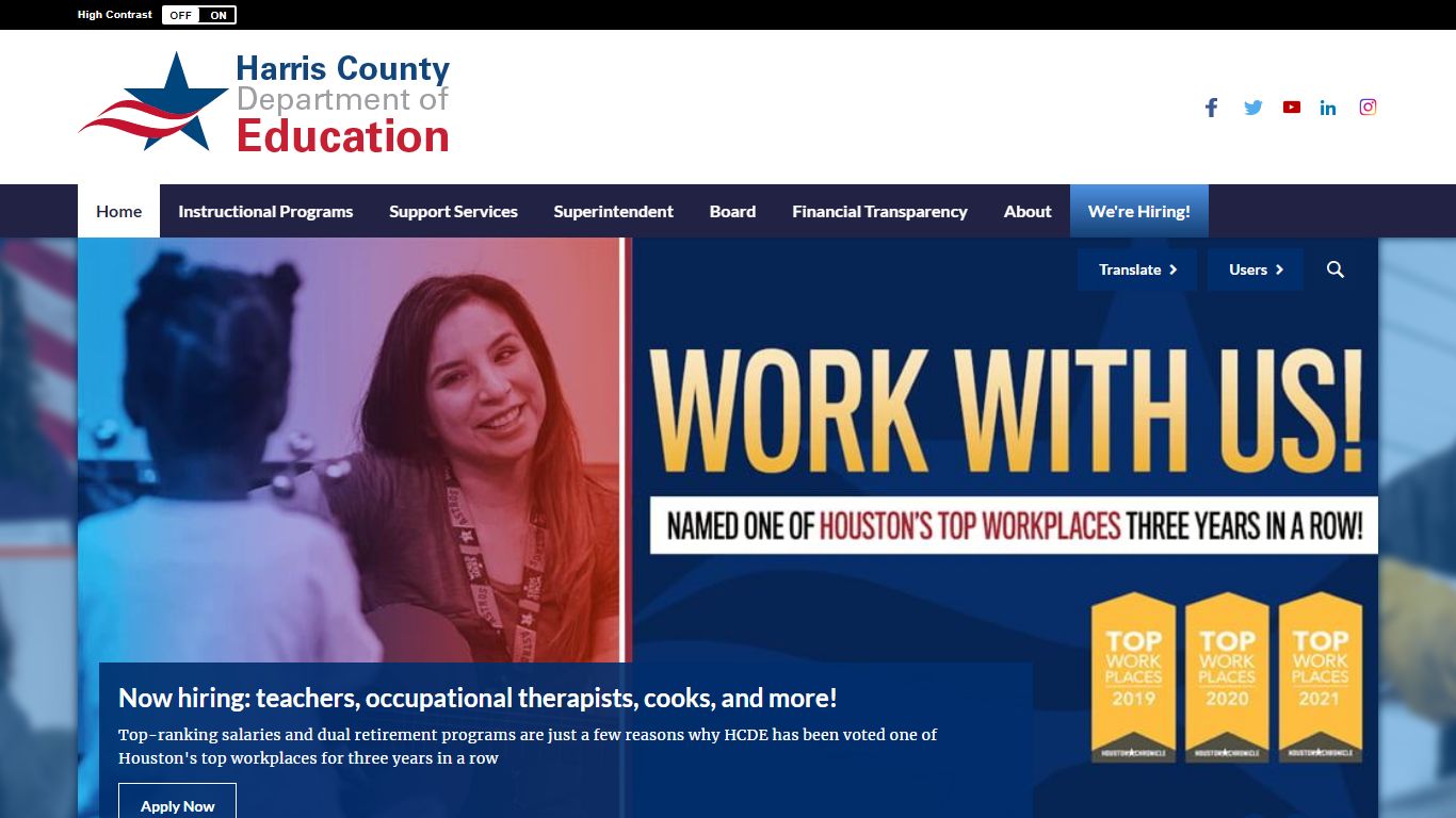 Harris County Department of Education / HCDE Homepage